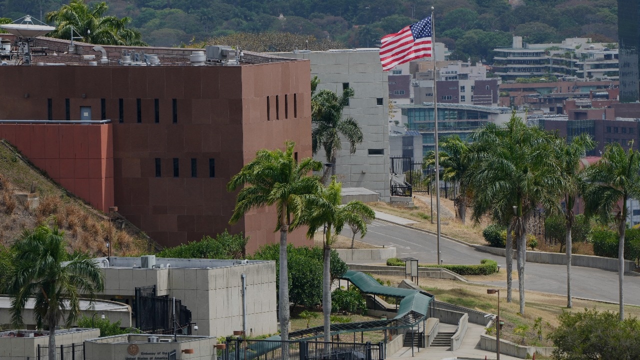 American flag raised over US Embassy in Venezuela for first time in 7 years