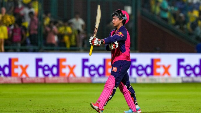 Vaibhav Sooryavanshi holds the record for the fastest IPL hundred by an Indian. (PTI Photo) Vaibhav Sooryavanshi