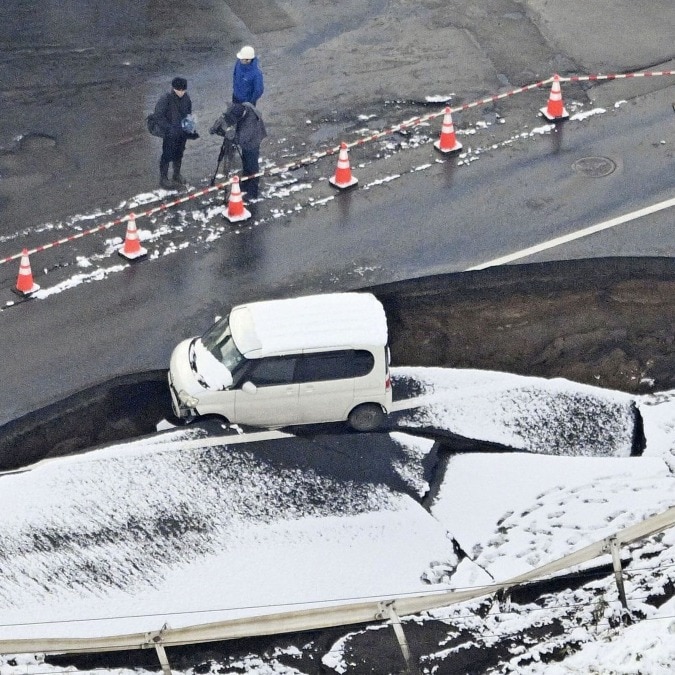 Powerful 6.2-magnitude earthquake strikes Japan a week after 7.7 megaquake