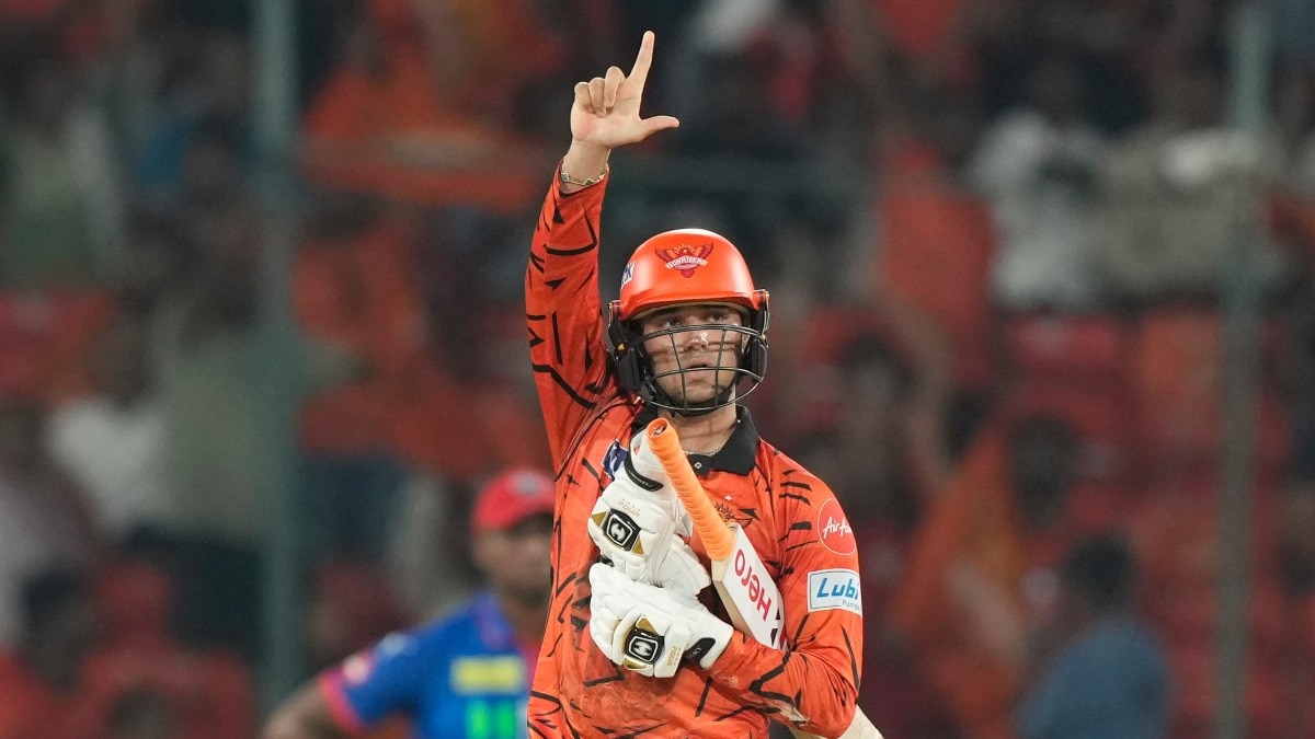 Abhishek produced a sensational knock to call Delhi's bluff with Nitish Rana (Courtesy: AP) Abhishek Sharma