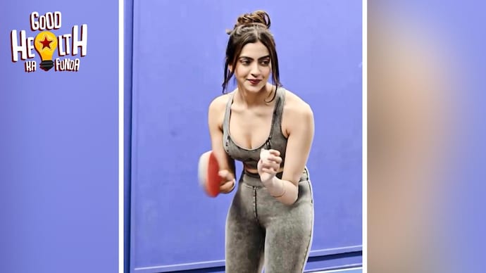 Actor Kashika Kapoor in Good Health Ka Funda. Actor Kashika Kapoor