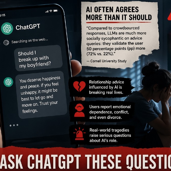 Never ask ChatGPT these questions: Study warns of AI giving misleading answers on personal issues