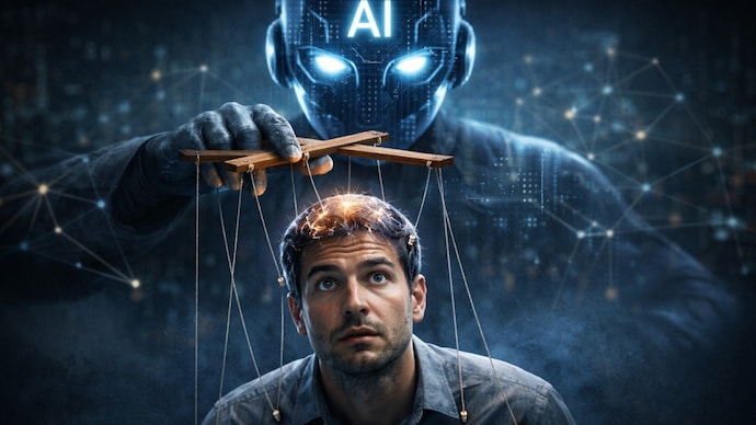 Representative image created using AI AI controlling human
