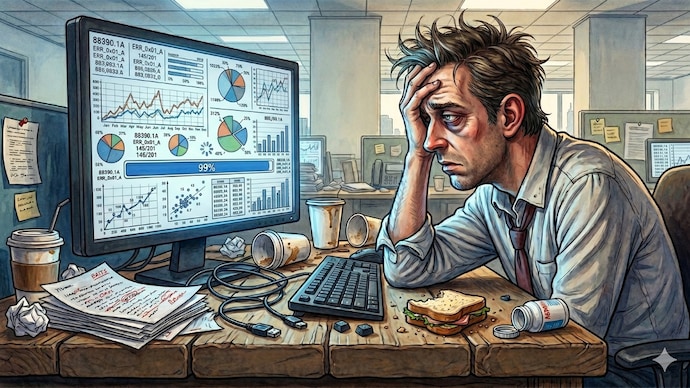 Representational image created using AI AI rich and poor divide