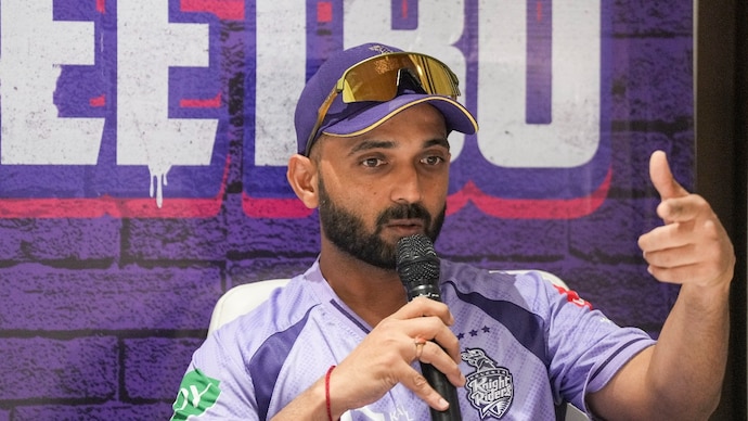 Ajinkya Rahane was congratulated for his hard work after KKR lost to GT (PTI Photo) Ajinkya Rahane