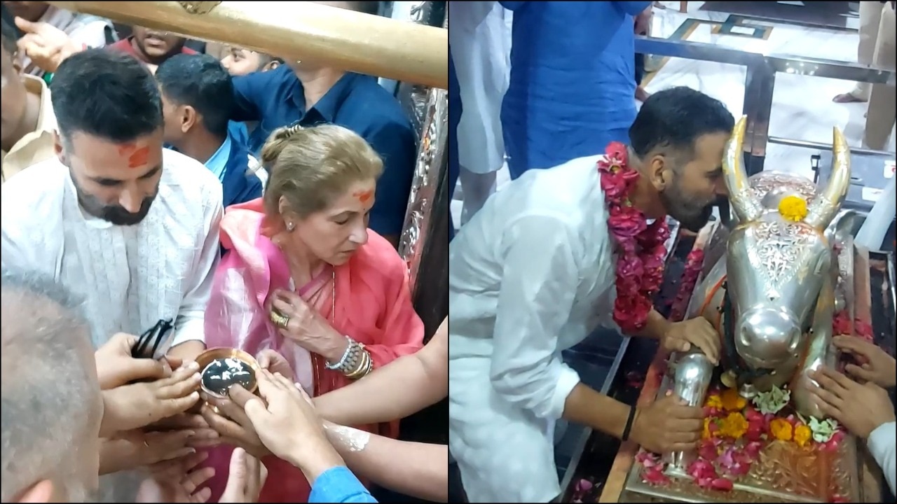 Akshay Kumar visits Ujjain's Mahakaleshwar Temple ahead of Bhooth Bangla release