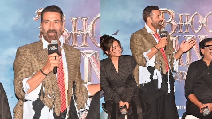 Akshay Kumar at Bhooth Bangla trailer launch event. (Photo: India Today/Yogen Shah)