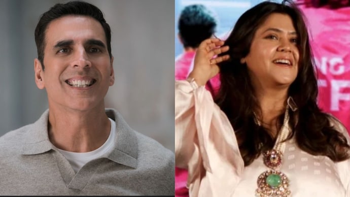 Akshay Kumar, Ekta Kapoor in frame. (Photo: YouTube screengrab / PTI)