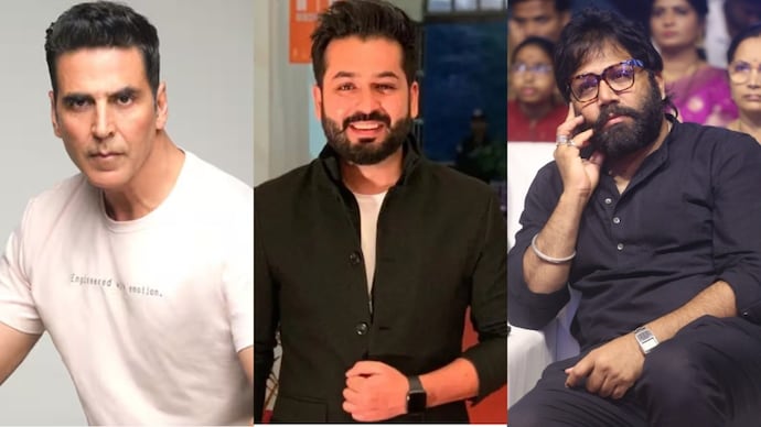 Akshay Kumar expressed interest in working with directors Aditya Dhar (centre) and Sandeep Reddy Vanga. Akshay Kumar, Aditya Dhar and Sandeep Reddy Vanga