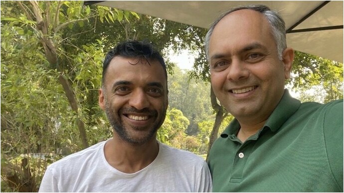 Akshay Sharma also met Deepinder Goyal last year (Photo: Akshay Sharma/LinkedIn) Akshay Sharma also met Deepinder Goyal last year (Photo: Akshay Sharma/LinkedIn)