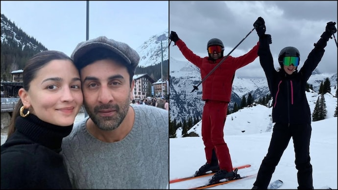 Alia Bhatt shares dreamy pictures from snow vacation with Ranbir Kapoor and Raha. (Photo courtesy: Instagram/Alia Bhatt) Alia Bhatt, Ranbir Kapoor