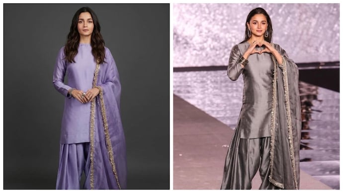 A Pakistani clothing brand shared pictures of Alia Bhatt to promote its silk collection. (Credit: Instagram/wajayesha.official) Alia Bhatt's morphed AI photos used by Pakistani clothing brand; Internet reacts