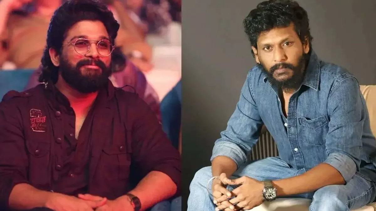 Pictures of Allu Arjun and Lokesh Kanagaraj