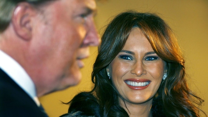The First Lady of the United States, Melania Trump, addressed a surprise press conference on Jeffrey Epstein on Thursday. (Image: Reuters) amanda ungaro melania trump