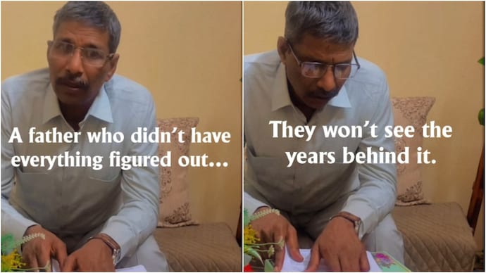 A video showing a proud father reading his son's Amazon offer letter has gone viral. (Photo: Instagram) amazon father
