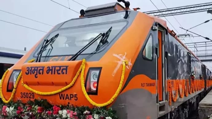 Prime Minister Narendra Modi is set to flag off two weekly Amrit Bharat Express trains on 28 April Amrit Bharat Express Train (File Photo)