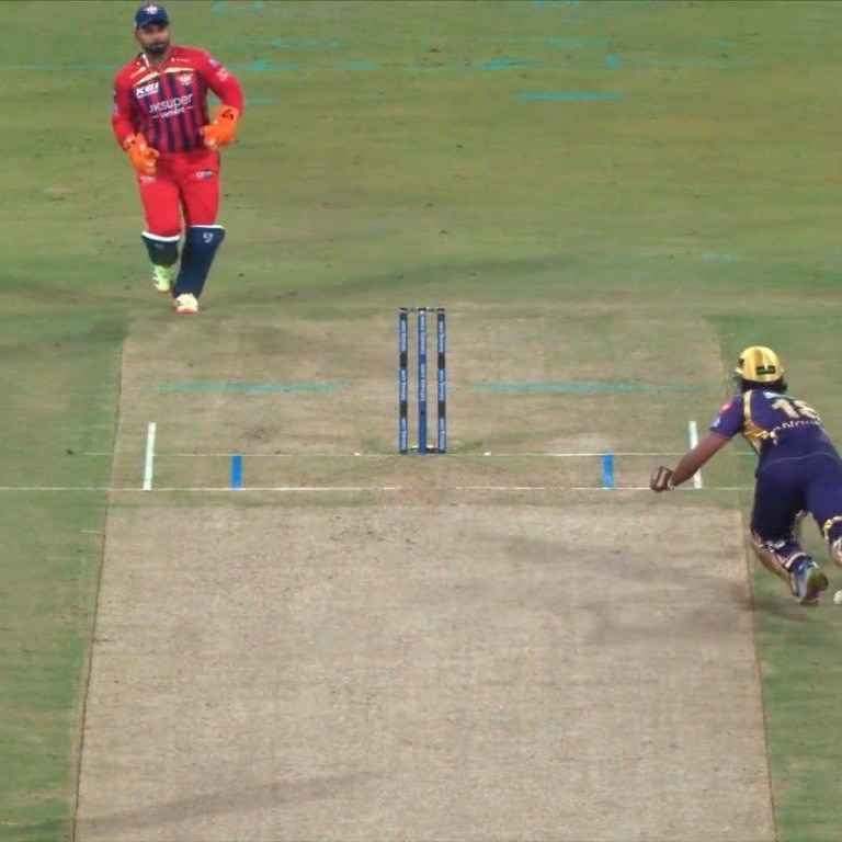 KKR left furious after Angkrish Raghuvanshi given out for obstructing the field