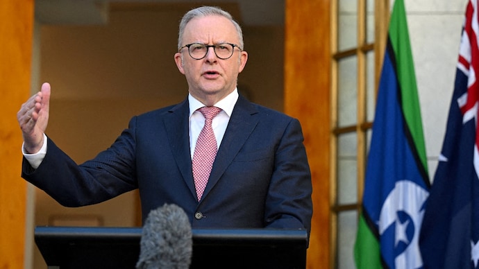 Anthony Albanese's address was similar to the ones during the Covid-19 pandemic and the 2008 global financial crisis. (Reuters Photo) Anthony Albanese