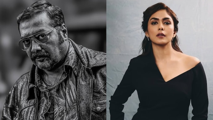 Anurag Kashyap praised Mrunal Thakur's remarkable performance. (Credit: Instagram/@anuragthakur @mrunalthakur) Anurag Kashyap, Mrinal Thakur