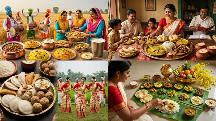 April 14-15 is when multiple New Years arrive almost simultaneously, each with its own rituals, its own rhythm, and food. (Photo: Generative AI) April 14-15 is when multiple New Years arrive almost simultaneously, each with its own rituals, its own rhythm, and food.