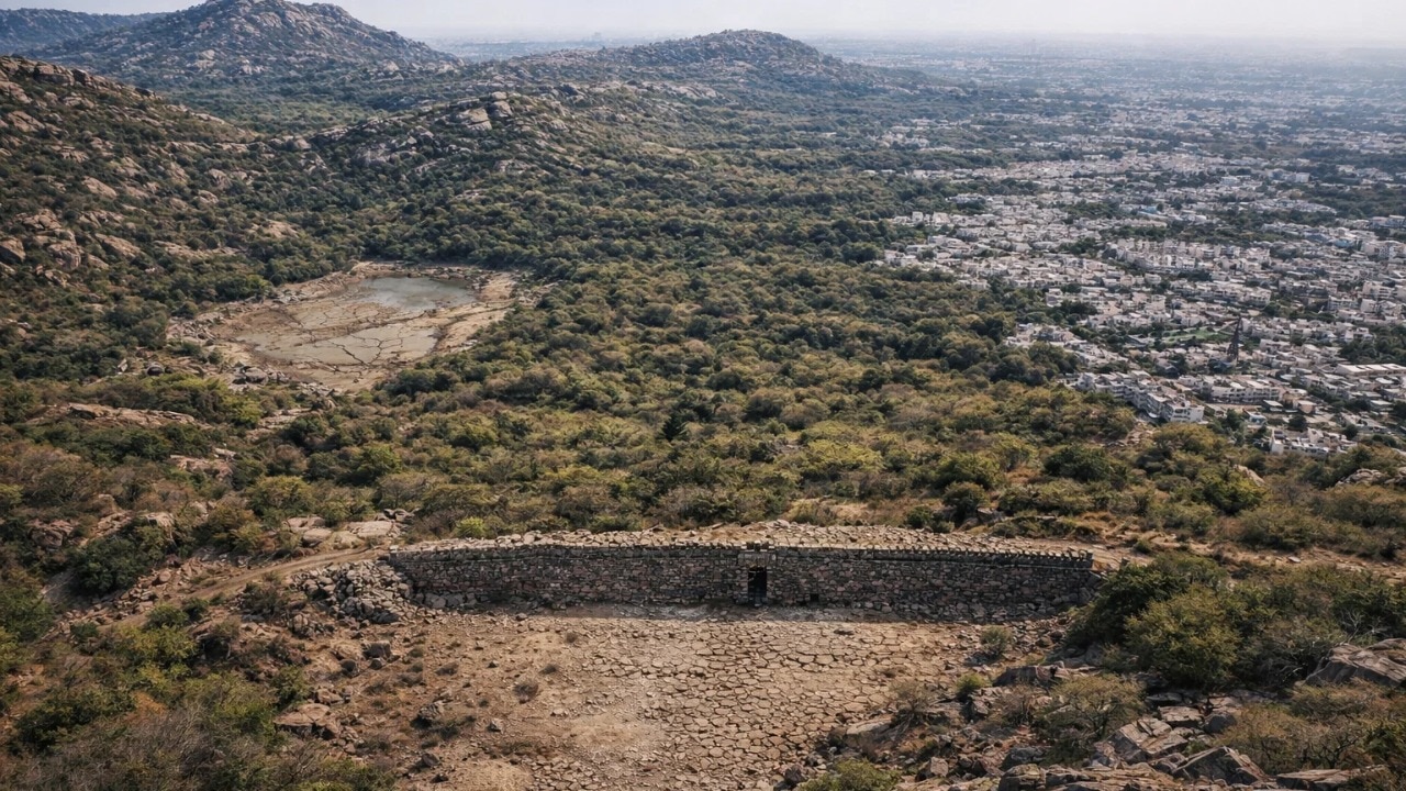 A 1,100-year-old dam, a dying reservoir and the slow erasure of Delhi's Aravallis