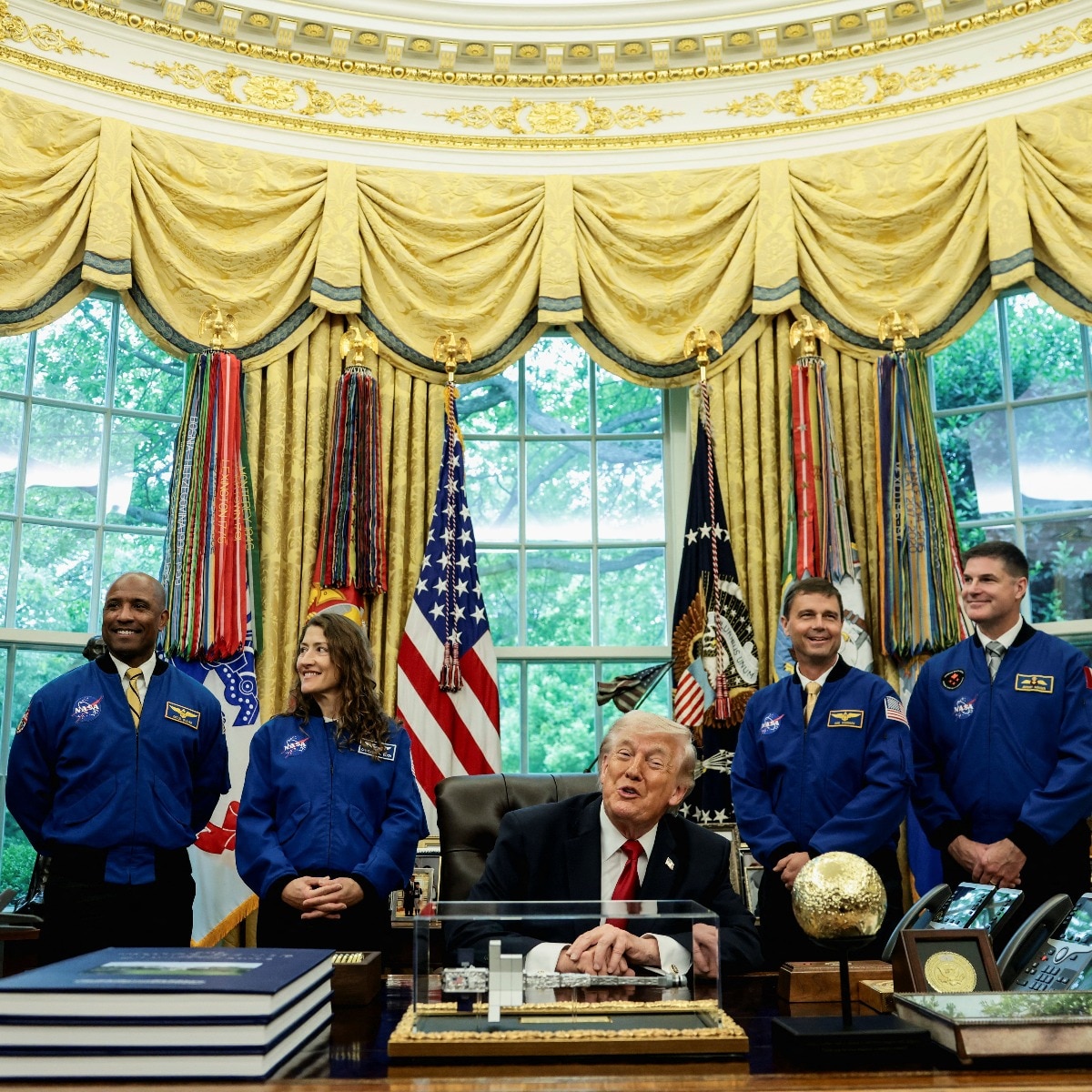 Artemis II crew's White House moment eclipsed by Trump's Iran-Russia briefing