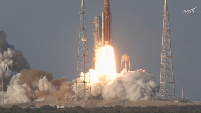 Artemis-II launches to the Moon. (Photo: Nasa) Artemis-II launch