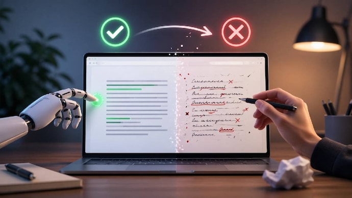 Sinceerly deliberately adds mistakes to make text look human. (Photo: Representational image, generated from AI)