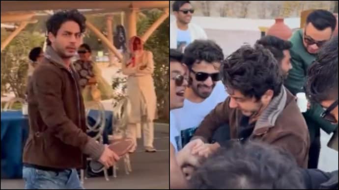 Aryan Khan at his best friend's wedding. (Photo credit: Instagram/ Zesst_eventsandweddings) Aryan Khan