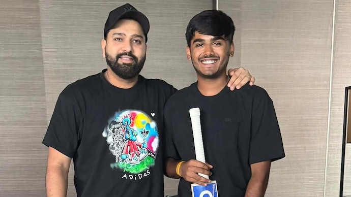 Mhatre had a special message for Rohit in his post (Courtesy: Ayush Mhatre Instagram)