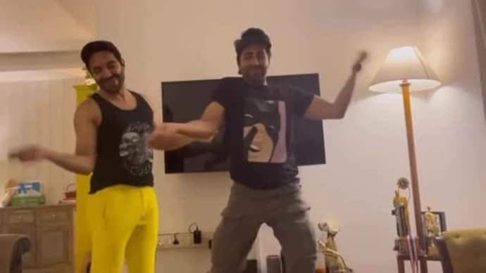 Ayushmann, Aparshakti Khurana share a dance reel on Roop Di Rani. (Credit: Instagram/@ayushmannkhurrana) Ayushmann, Aparshakti Khurana