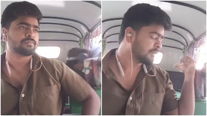 Bengaluru auto driver makes passenger clean up their mess before leaving (Photos: @sanatan_kannada/X) Bengaluru auto driver makes passenger clean up their mess before leaving