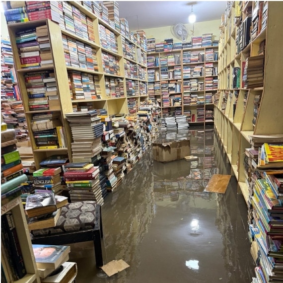 Bengaluru rain damages iconic Church Street bookstore, readers rally to help