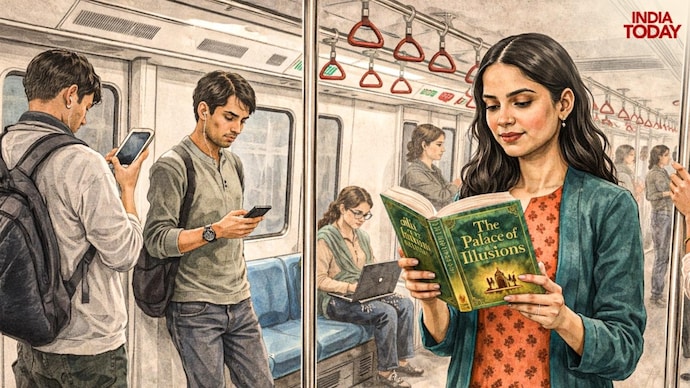 'Books on the Delhi Metro' is an initiative that encourages people to read more but with a twist(Photo: Vani Gupta/India Today) 'Books on the Delhi Metro' is an initiative that encourages people to read more but with a twist