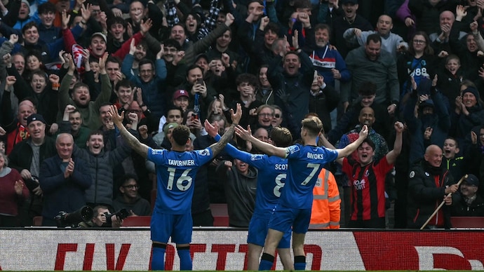 Bournemouth broke open the title race once again (Courtesy: AFP) Bournemouth