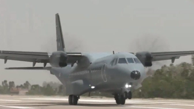 Watch: IAF's C-295 touches down on UP's Purvanchal Expressway during landing drill