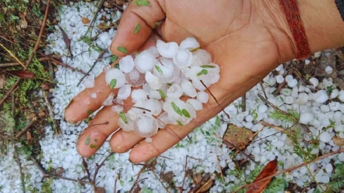 western disturbance triggers widespread rain thunderstorms hailstorms in north india with gusty winds - India Today