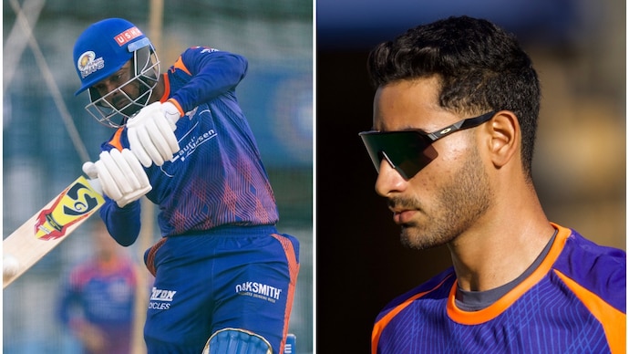 Danish Malewar and Krish Bhagat make debut for MI against GT (Photo MI) Danish Malewar, Krish Bhagat