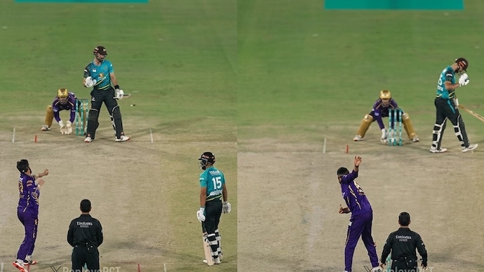 Daryl Mitchell's call to refuse playing Tariq if he pauses, frustrated Pakistan commentators. (Photo: X) Daryl Mitchell, Usman Tariq