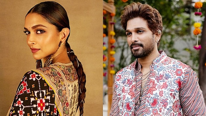 Deepika Padukone (L) being paid less than Allu Arjun (R) for Raaka (Photo: Instagram) Deepika Padukone being paid nearly seven times less than Allu Arjun for Raaka