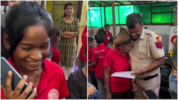 Delhi girl’s ‘Mummy, main pass hogayi’ phone call is pure triumph and tears (Photos: @thansinghkipathshala/Instagram) Delhi girl’s ‘Mummy, main pass hogayi’ phone call is pure triumph and tears