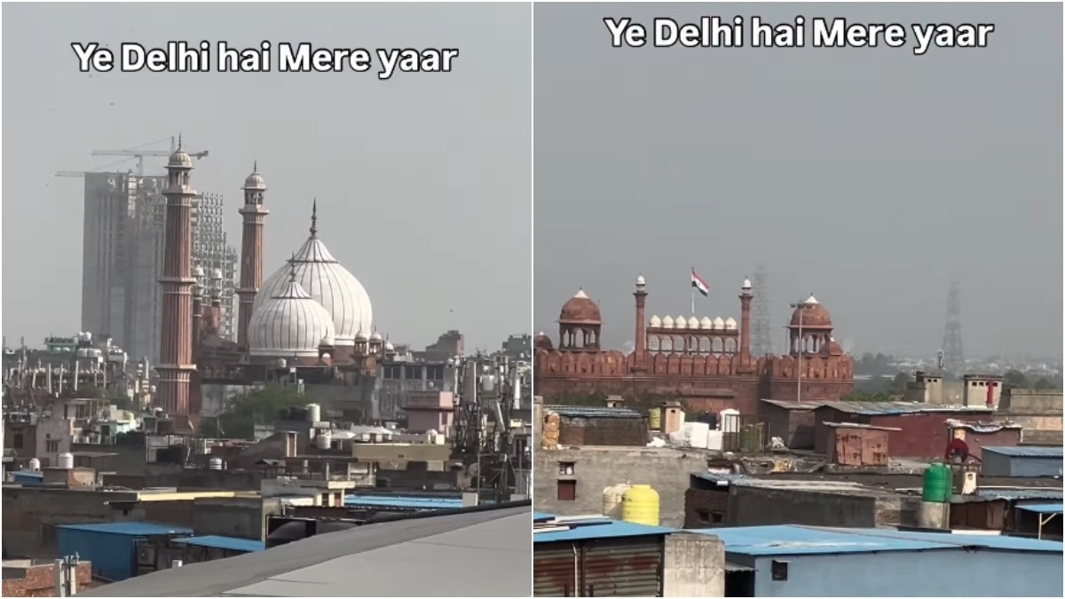 Delhi skyline video captures three faiths in one frame with a slice of Mughal history
