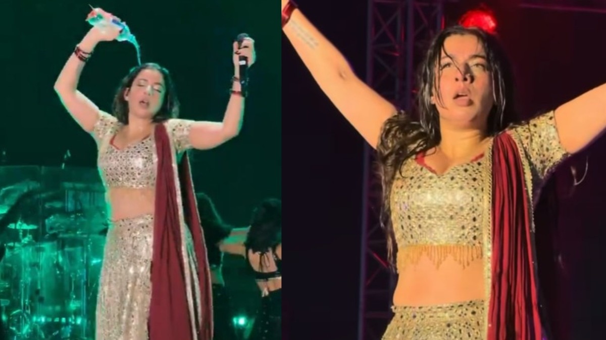 Dhurandhar's Jasmine Sandlas pours water on herself in concert, sparks lip-sync controversy