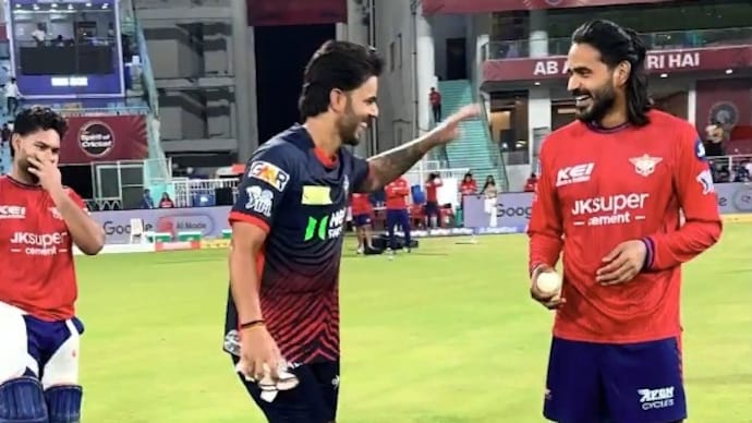 Digvesh Rathi and Nitish Rana patched up before IPL 2026. Courtesy: LSG X Digvesh Rathi, Nitish Rana