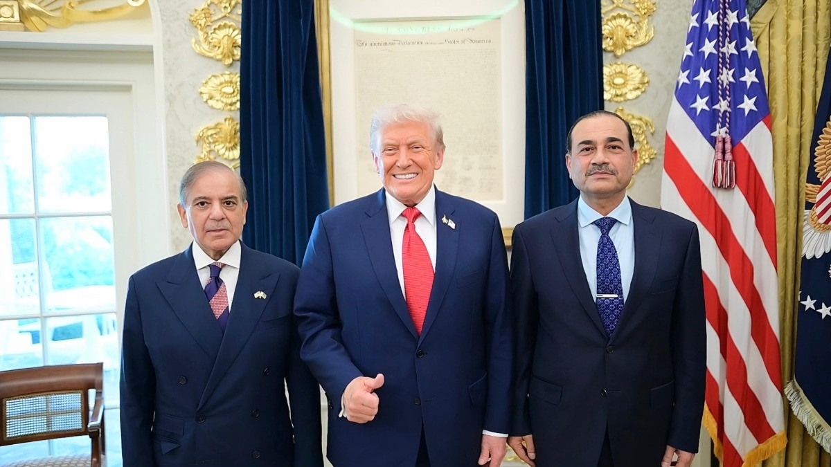 Donald Trump, Pakistan's Shehbaz Sharif and Asim Munir Donald Trump, Pakistan's Shehbaz Sharif and Asim Munir
