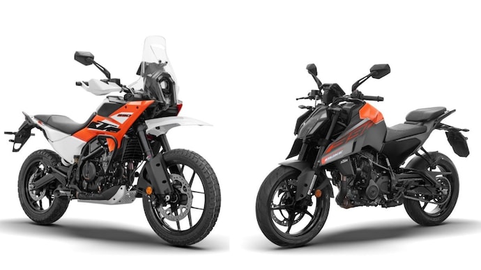 Downsized KTM 390 Adventure (R) and KTM 390 Duke (L) Downsized KTM 390 Adventure (R) and KTM 390 Duke (L)