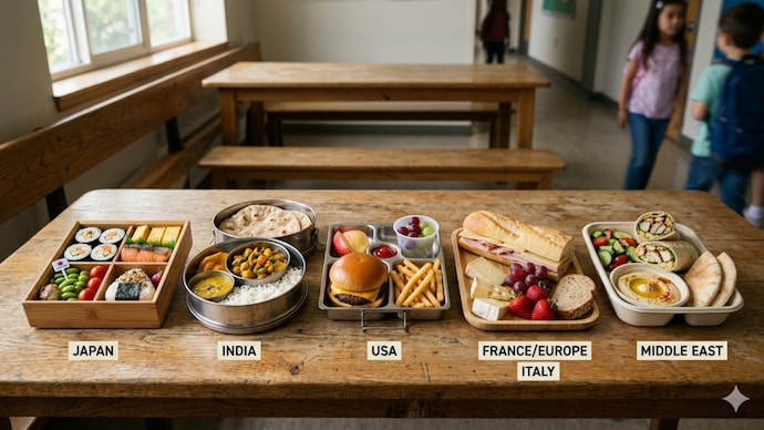 Kids’ lunch boxes tell a story of changing food cultures from Japan’s neatly packed bento boxes