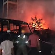 Fire at Ghaziabad police station burns 15-20 seized vehicles Fire at Ghaziabad police station burns 15-20 seized vehicles