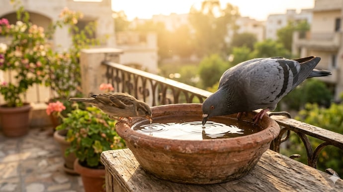 The New Delhi Municipal Council has urged RWAs and residents to place water bowls for birds