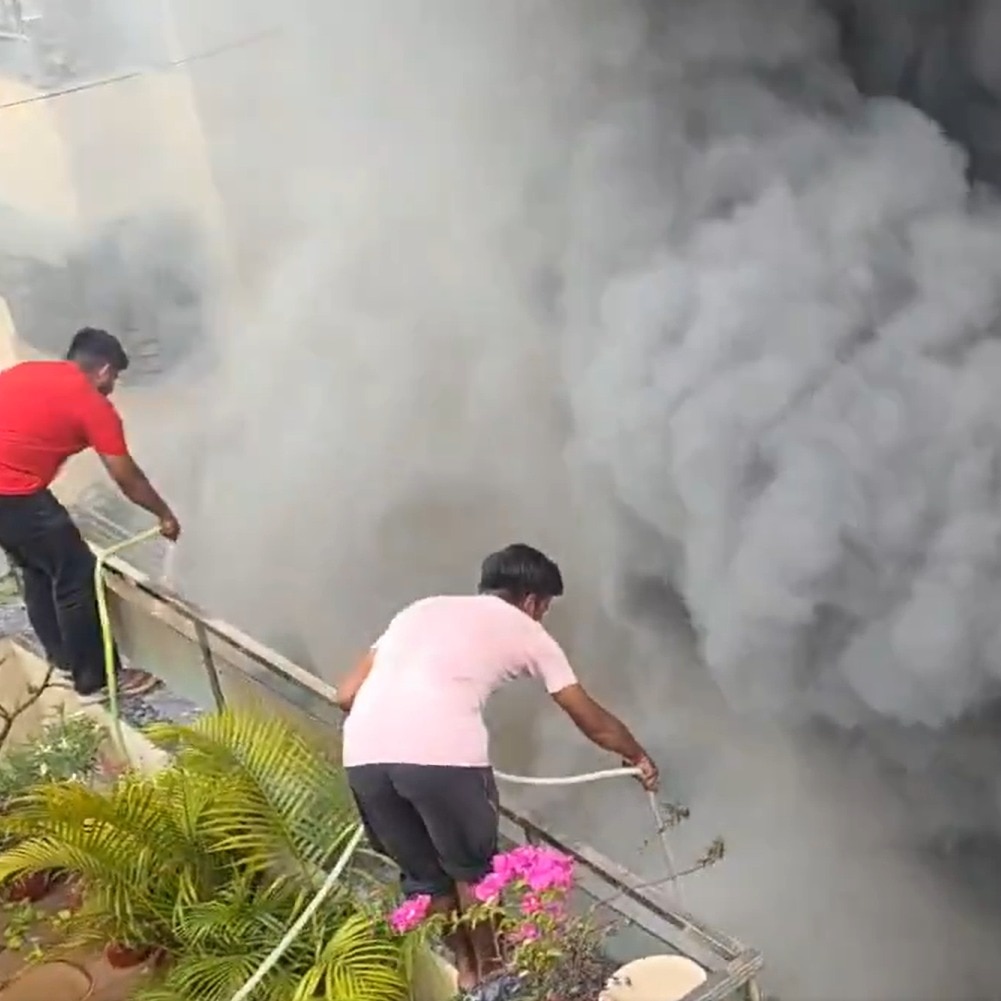 No ladders, cranes: Residents fight Ghaziabad apartment fire themselves